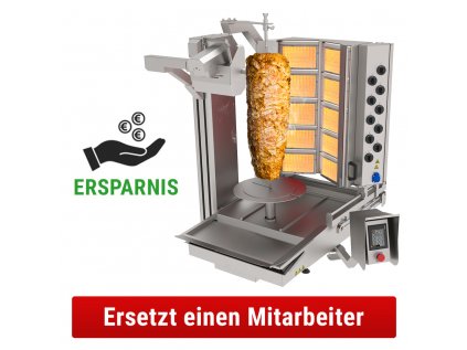 Plynový kebab robot - do max. 150 kg
