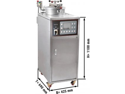 Elektrická vysokotlaková fritéza - 33 litrov