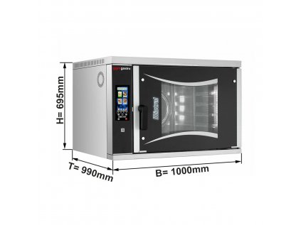 Pekařská plynová konvekční trouba - dotyková - 6x EN 60x40