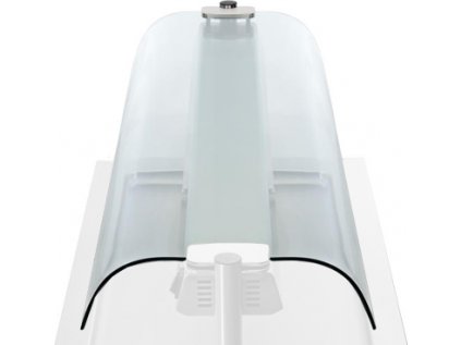 Obojstranná sklenená zábrana proti kýchaniu pre vstavané pulty - 1,5 m