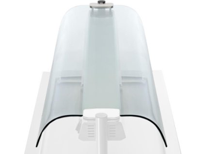 Obojstranná sklenená zábrana proti kýchaniu pre vstavané pulty - 1,8m