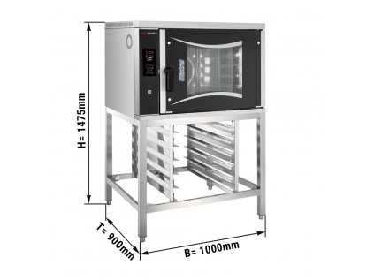 Pekárna - konvektomat - digitální - 6x EN 60x40 - vč.podstavce, držáku na plechy