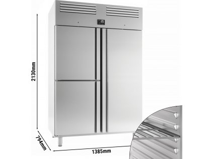 Chladnička Premium (GN 2/1) - 3 dvere 1385 x 794 x 2130 mm