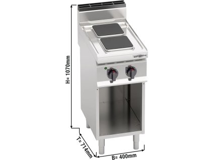 Elektrický sporák 2x plotýnka čtvercová (5,2 kW)