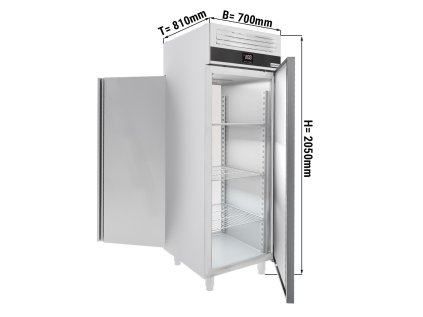 Průchozí chladnička PREMIUM - GN 2/1 - 700 litrů - 1 přední dveře a 1 zadní dveře