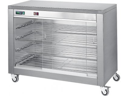Ohřívací skříň režon s posuvnými skleněnými dveřmi & 4 policemi - 1098 x 480 x 790 mm