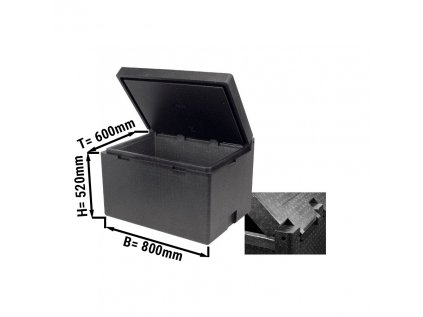Velký box - 120,2 litrů | termobox | izolační box | polystyrenová krabice | polibox | ohřívací box