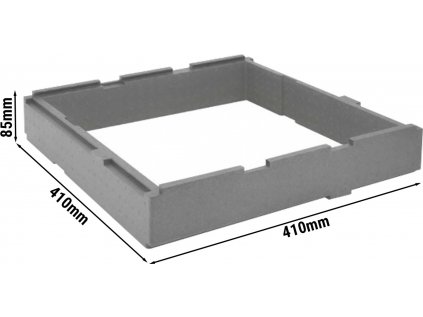 Nástavec -  410 x 410 x 85 mm pro termobox | ohřívací box | izolační krabice