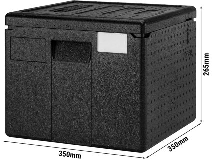 CAMBRO | Box na pizzu CAM GOBOX® - vrchní plnění - 350x350x265mm - schwarz