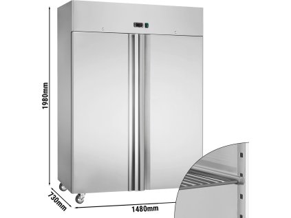 Chladnička ECO - 1,48 x 0,73 m - s 2 dverami