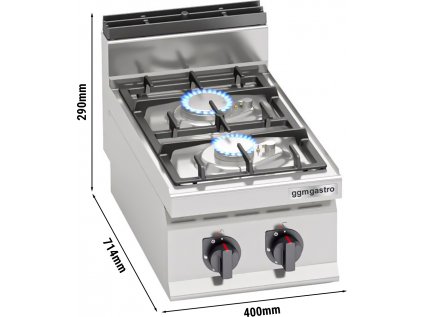 Plynový sporák 2x horák (9,5 kW)