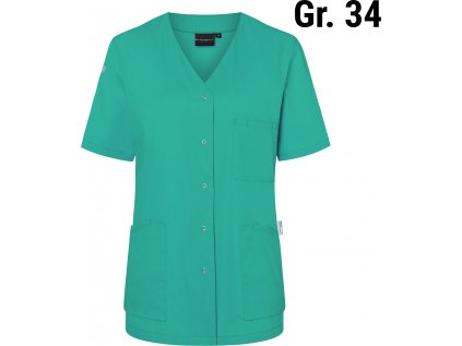 KARLOWSKY | Dámská tunika s krátkým rukávem Essential - smaragdově zelená - velikost: 34