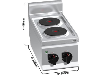 Elektrický sporák 2x plotýnka kulatá (4 kW)
