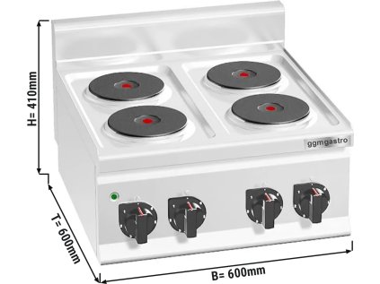 Elektrický sporák 4x platnička (8 kW)