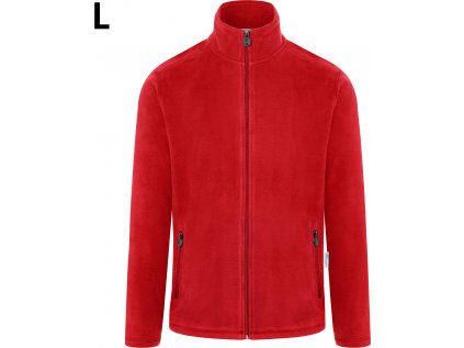 KARLOWSKY| Pánska hrejivá flísová pracovná bunda - červená - Veľkosť: L