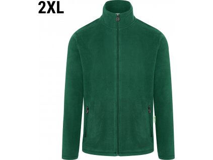 KARLOWSKY | Pánska hrejivá flísová pracovná bunda - Lesná zelená - Veľkosť: 2XL
