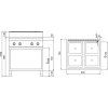 Indukční sporák - 4 plotýnkami (14 kW)