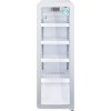 GASTRO COOL | Retro lednice se skleněnými dveřmi - 135 litrů - úzká - bílá