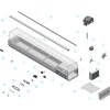 Chladicí vitrína 2,0 x 0,35 m - pro 9 x GN 1/4 nádobu