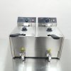 Elektrická fritéza 8 + 8 litrů - 6,5 kW