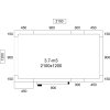 Chladicí box - 2,1 x 1,2 m - výška: 2,01 m - 3,7 m³