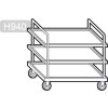 Servírovací vozík 1,2 x 0,6m - s 3 policami