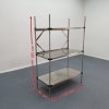 Nerezový regál 188x120x60 cm
