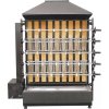 Gril na dřevěné uhlí s 5 rožni pro 30 kuřat - 1450 x 610 x 1750 mm