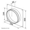 kovova priruba s rameckem o 250 mm 587 (1)