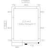 Mraziaca komora - 1,2 x 1,5 m - Výška: 2,01 m - 2,2 m³