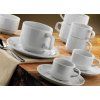 (12 ks) ENTITY - Podšálek na espresso - Bílý