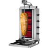 Gril na gyros/kebab - 4 hořáky (pohyblivé) - max. 60 kg - vč. křídlových dvířek