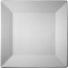 (12 pieces) Maya Flat Square Porcelain Plates – 16 × 16 cm - White
