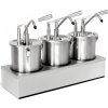 Dávkovač omáčky - 3x 4 litre - vrátane nerezového rámu