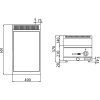 Elektrická Bain Marie - 1,2 kW - GN 1/3 a GN 1/2