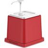 Dávkovač kečupu - polypropylen - 2 l - 210x220x210 mm - červená