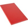 HACCP Chopping Board – Red Polyethylene – 325x500mm, No Waste Tray