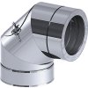 Čistiace koleno - 90 ° - s kontrolným otvorom - z nerezovej ocele - Ø 200 mm
