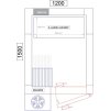 Freezer cold room - 1200 x 1500 - 2.2 m³ - with refrigeration unit and shelving