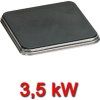 Elektrický sporák - 7 kW - 2 plotýnky hranaté