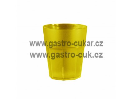sklenice polykarbonatove 40cl gla zluta