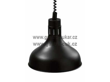 Infra lampa závěsná - černá 29 cm