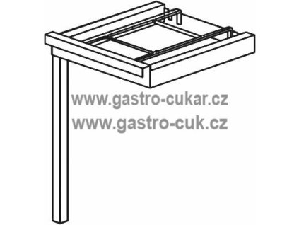 stul automaticky rohovy 90 700 x 610 x 900 mm