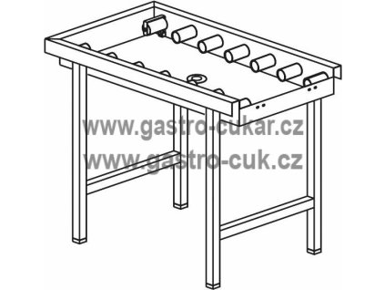 stul valeckovy s vanou 1100 x 650 x 850 mm
