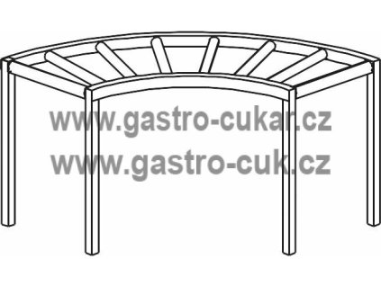 stul valeckovy oblouk 90 1300 x 1300 x 850 mm