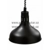 Infra lampa závěsná - černá 29 cm