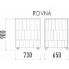 Neutrální pracovní modul rovný 650 NE