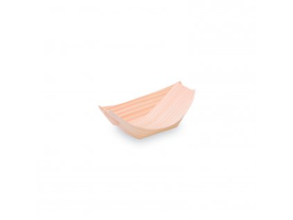 Fingerfood miska (dřevěná FSC 100%) lodička 11 x 7 cm [100 ks]