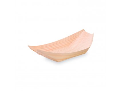 Fingerfood miska (dřevěná FSC 100%) lodička 18 x 10,5 cm [100 ks]