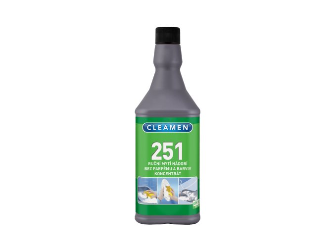 Cleamen 251 ruční mytí koncentrát bez parfémů a barviv 1l